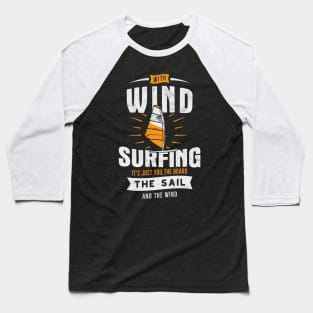 Wind Surfing Baseball T-Shirt